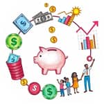 El Círculo Virtuoso del Dinero: Gasta, Ahorra, Invierte